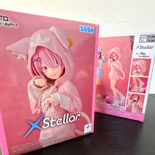 SEGA XStellar Re:Zero Ram Plastic Figure Cat Hoodie Ver. Fluffy Pack US NEW picture