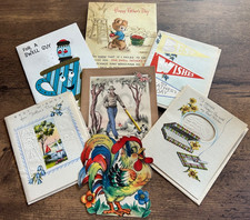 Lot of 7 Vintage Unused Father’s Day Greeting Cards Some Envelopes picture