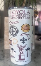 Loyola University New Orleans Stainless Steel 20 oz Tumbler Mug Lid Hot Cold NEW picture