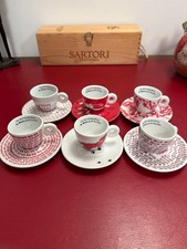 illy Art Collection 2014 Robert Wilson Watermill 6 Espresso Cups Saucers picture