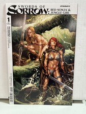 SWORDS OF SORROW RED SONJA AND JUNGLE GIRL  1 Jay ANACLETO Cover GGA Dynamite picture