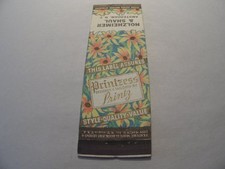 Holzheimer & Shaul Amsterdam NY Vintage Floral Design Matchbook picture