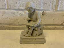 Vintage Early 70 Year Old Goebel Bisque Figurine of Boy Drawing / Writing picture