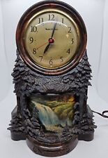 1950's MASTERCRAFTERS Waterfall # 334 Animated Lighted Bakelite Mantel Clock picture