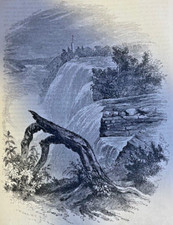 1853 Niagara Falls Horseshoe Fall American Rapids Hog's Back The Tower picture