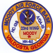 USAF BASE PATCH, MOODY AFB, VALDOSTA, GEORGIA, 23RD WING Y picture
