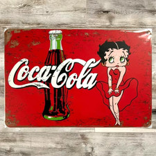 Coke Coca-Cola 8 x 12 Novelty Metal Sign Shrink-wrapped New picture
