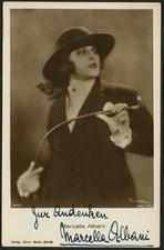 Marcella Albani d1959 signed autograph 3.5x5.5 Photo Italian Actress & Writer picture