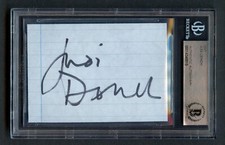Judi Dench signed autograph auto 2.5x3.5 cut Oscar Winning British Actress BAS picture