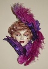 Unique Creations Limited Edit Lady Large Face Mask Wall Art, Wall Hanging Decor picture