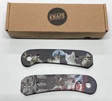Knafs Lander 1 Knife Scales Rare - OG Space Kitty picture