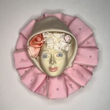 Hallmark Crowning Touch Collection Wall Hanging Face Pink Ribbon Vintage picture