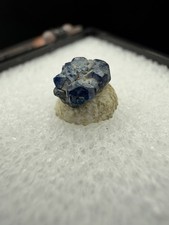 Rare Epitaxial Cumengeite Overgrowth on Boleite (Thumbnail) - Boleo District, MX picture