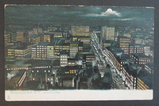 Moonlight Birdseye View Rochester NY Posted UDB Postcard picture