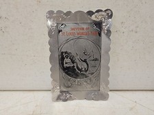 Antique 1904 Worlds Fair St Louis Souvenir Oh Fudge Risque Aluminum Tip Tray picture