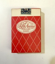 Vintage Fifth Avenue Playing Cards Brand New Sealed 10 Cent Tax Stamp picture