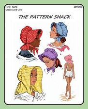 Centennial SUNBONNET Pattern Misses/Girls 3 Styles Pilgrim McCall's 1980 One Sz picture