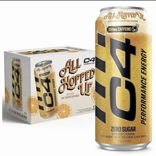 6 PACK , C4 Performance Energy Drink with Zero Sugar, All Hopped Up, 16oz 6pk picture