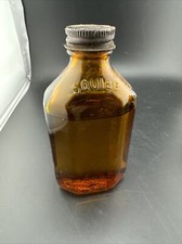 Vintage Squibb 1920’s 1930’s brown amber Bottle 4” medicine 📦 picture
