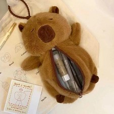 1 Pcs Creative Plush Capybara Pen Bag Large Capacity Pencil Case Cute Organizer picture