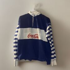 Vintage 1980s Coca-Cola Rugby Shirt Size M/L picture