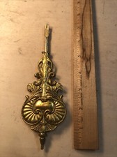 Vintage Antique Waterbury Cathedral Mantle Winding Clock Part Weight picture