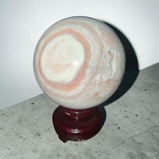 102.4mm Pink Indonesian Agate Sphere picture