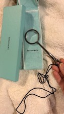 Tiffany & Co Elsa Peretti Padova Magnifying Glass Pendant Silk Cord Box Pouch picture