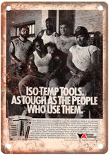 Vintage 1989 Vermont American Tools Ad Reproduction Metal Sign Z430 picture