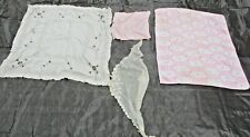 Vintage Linen Lot Tablecloth Baby Blanket Etc picture