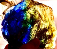 Vintage Monoatomic High-Energy  X3 Vortex RARE  Obsidian Rainbow Andara Crystall picture