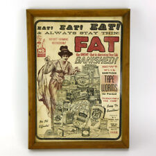 Vintage Tapeworm Quack Diet Medicine Advertising Print Framed picture