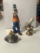 Vtge Lot Of 3 Disney Characters Goofy- Japan, Dumbo-Japan ,  Lumiere- Sri Lanka picture