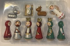 Wooden Nativity Set Wondershop Target Christmas Decor 10 Piece New In Box 2018 picture