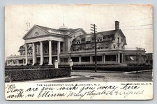Vintage 1905 The Allenhurst Club Allenhurst NJ Postcard Posted Ill. Post Card picture