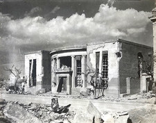 Original WW2 Photo Okinawa Naha Bank Ruins OOAK Sharp Contact Print 1945 picture