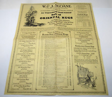 W. J. Sloane Oriental Rug Dealer HUGE Advertising Poster 1926 San Francisco picture