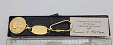 Vintage E.H. Harriman Southern Pacific Gold Medal Safety Award keychain 1986 (B8 picture