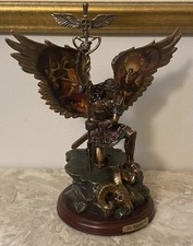 Bradford Exchange St Raphael Merciful Healer Archangel Cold Cast Bronze Figurine picture