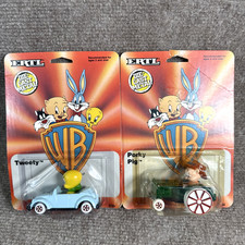 80's Looney Tunes Porky Tractor Tweety Bird Car Die Cast Metal ERTL Made in USA picture