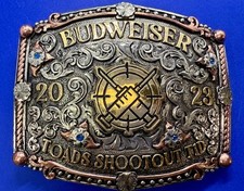 2023 BUDWEISER TOADS Shoot Out TID 2nd to None Awards NASCAR Trophy Belt Buckle picture