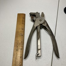 NEVA CLOG Stapling Pliers S-100 STAPLER Vintage USA Tool Bridgeport CT-MT picture