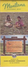 1953 Official State Issue Road Map of Montana picture