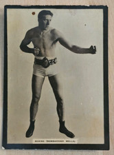 1915 SUSINI TOBACCO CARD 218 Boxing Bombardier Wells ORIG Photo J 48 picture