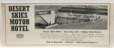 1964 Desert Skies Motor Hotel Gallup New Mexico US 66 Original Print Ad 1960s picture