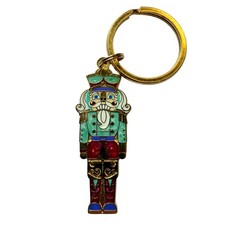 ICE Gaylord Texan Nutcracker Enamel Figure Keychain Christmas Souvenir picture