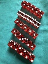 Caesars Palace Paulson Dice Lot 5 Sets Matching Numbers 25 Dice picture