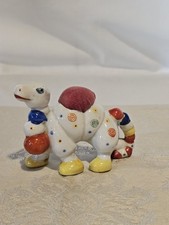 Vtg 40s Hand Painted Circus Camel Pin Cushion Ceramic Colorful Whimsical Japan picture