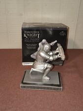Executive Knight Pen Holder New In Box Think Geek Silvertone 6