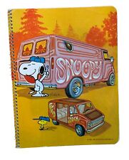 Vintage Snoopy Woodstock Spiral Notebook, Unused, Great Condition. Van, Peace picture